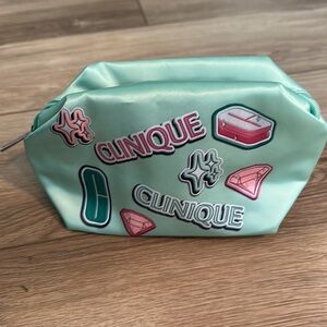 Clinique Mint Green Makeup Bag NWOT